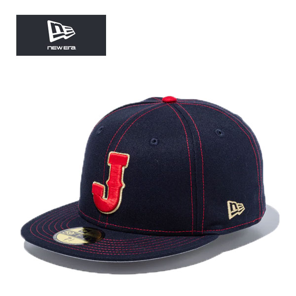 ニューエラ キャップ 侍ジャパン 2026 WBC 59FIFTY World Baseball Classic ネイビー/スカーレット 紺×赤 J 日本