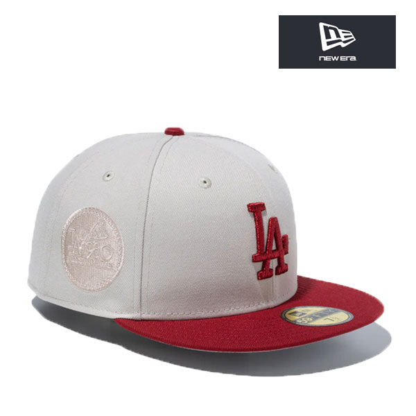 ニューエラ キャップ 59FIFTY Rising Sun ロサンゼルス・ドジャース ストーン レッドバイザー ライジングサン 赤 la