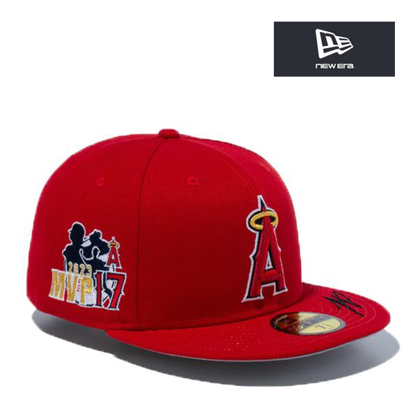 ニューエラ キャップ 59FIFTY 大谷翔平 アメリカンリーグ MVP エンゼルス 赤 レッド