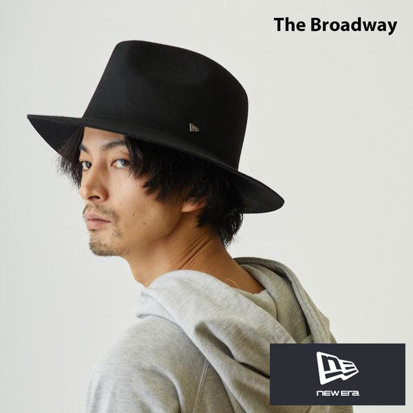 ニューエラ ハット The Broadway ブロードウェイ 広つばフェルトハット ウール 黒