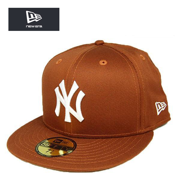 ニューエラ キャップ 59FIFTY ニュアンスカラー ヤンキース ダークモカ 茶 new era
