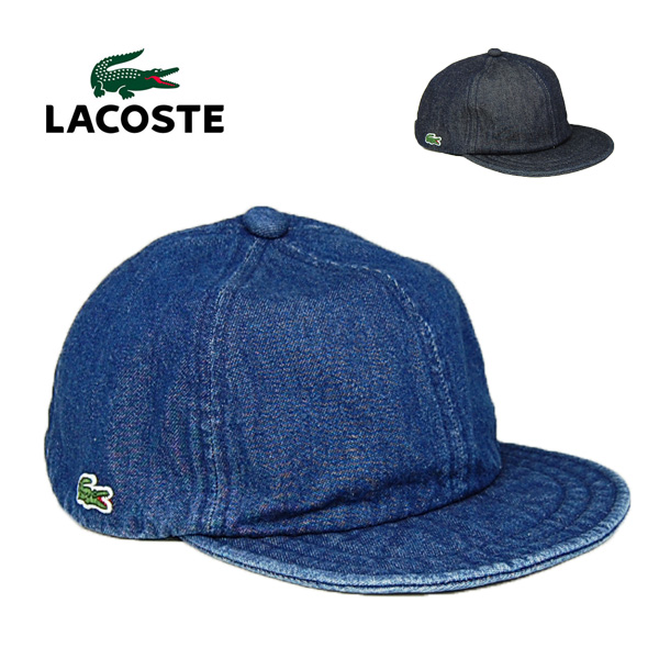 ラコステ デニム キャップ L1261 LACOSTE ネイビー ブルー 紺 青