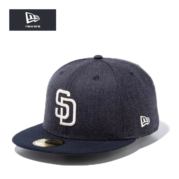 ニューエラ 59FIFTY キャップ ヘザーパック サンディエゴ パドレス ネイビー 紺 new era
